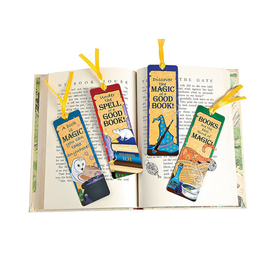Laminated Wizard's Academy Bookmarks - 48 Pieces - Educational and Learning Activities for Kids