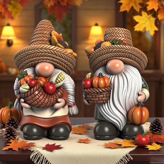 JialanGulong Fall Thanksgiving Decorations for Home | Thanksgiving Gnomes for Indoor & Otdoor Garden Pumpkin Gnomes Decorations | Autumn Decor,Tabletop,Table Centerpieces, 4.2 "H