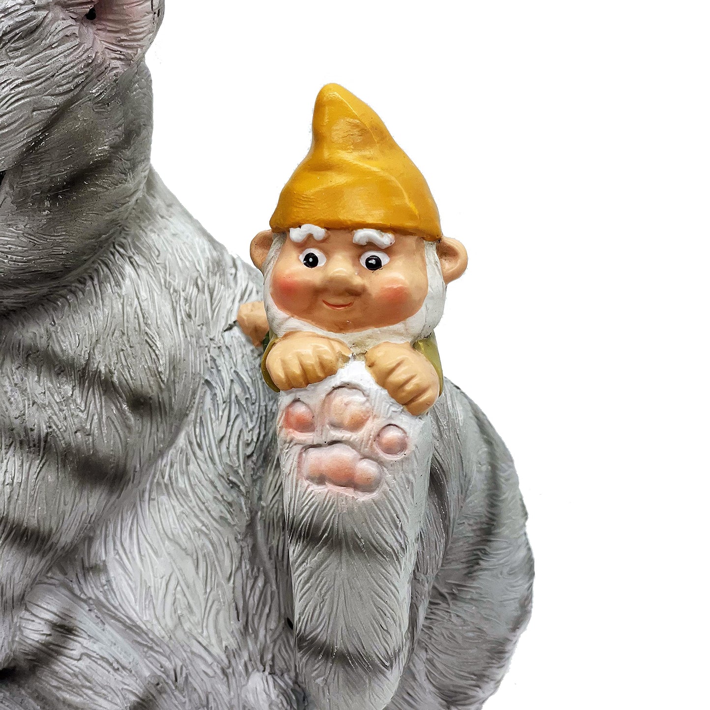 FICITI Add a Playful Touch to Your Garden with Our Cat and Gnomes Garden Statue - Perfect for Cat Lovers and Garden Enthusiasts - 8.5 Inces