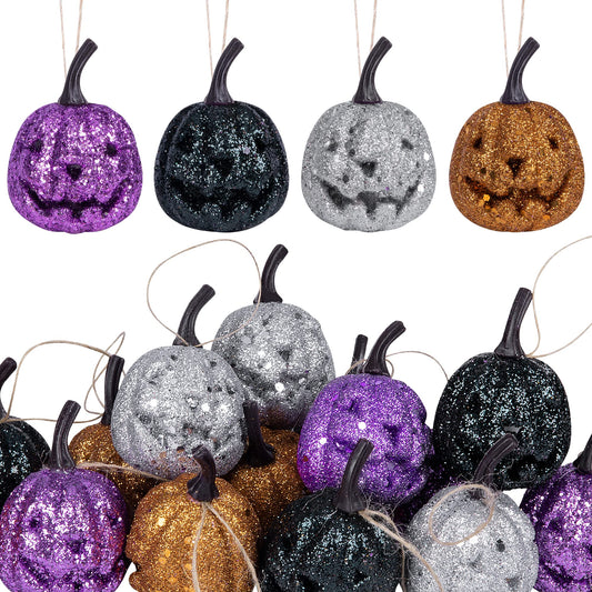 Sfcddtlg 30 PCS Halloween Colorful Mini Hanging Skull Heads-Halloweens Foam Hanging Skeleton Head Decoration-Halloween Hanging Ornament for Halloweens Mardi Gras Party and Xmas Tree Supplies