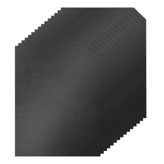 Silunkia 100 Sheets Black Shimmer Cardstock 8.5 x 11 Crafts Paper, 75lb Thick Glossy Paper Card Stock for Halloween, Business Cards, Invitations, Birthday Decorations