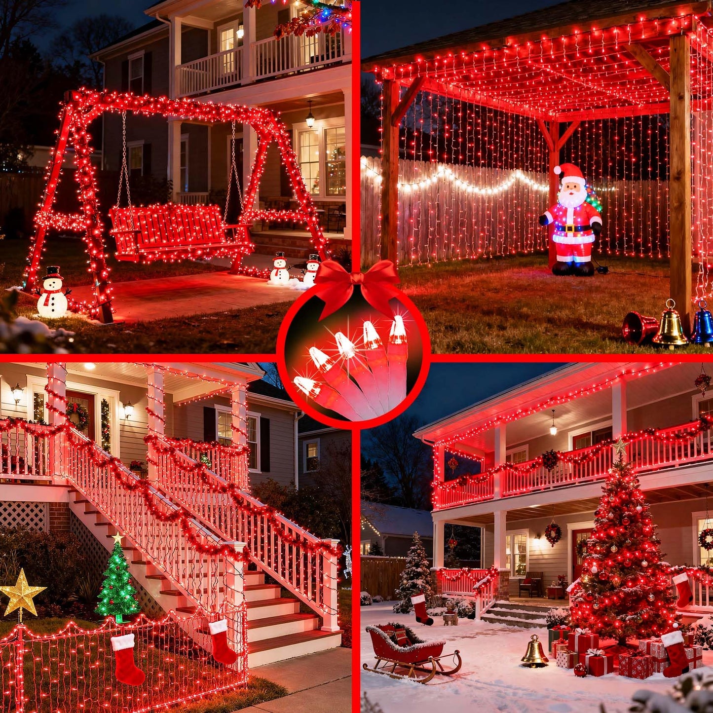 WUXYIYANG 750 LED 240FT Red Valentine Lights, 12 Pro Modes and Timer Memory & Dimmable, Plug in Clear Wire Indoor Valentine Room Light for for Xmas Bedroom Yard Tree Wedding Party Waterproof Decor