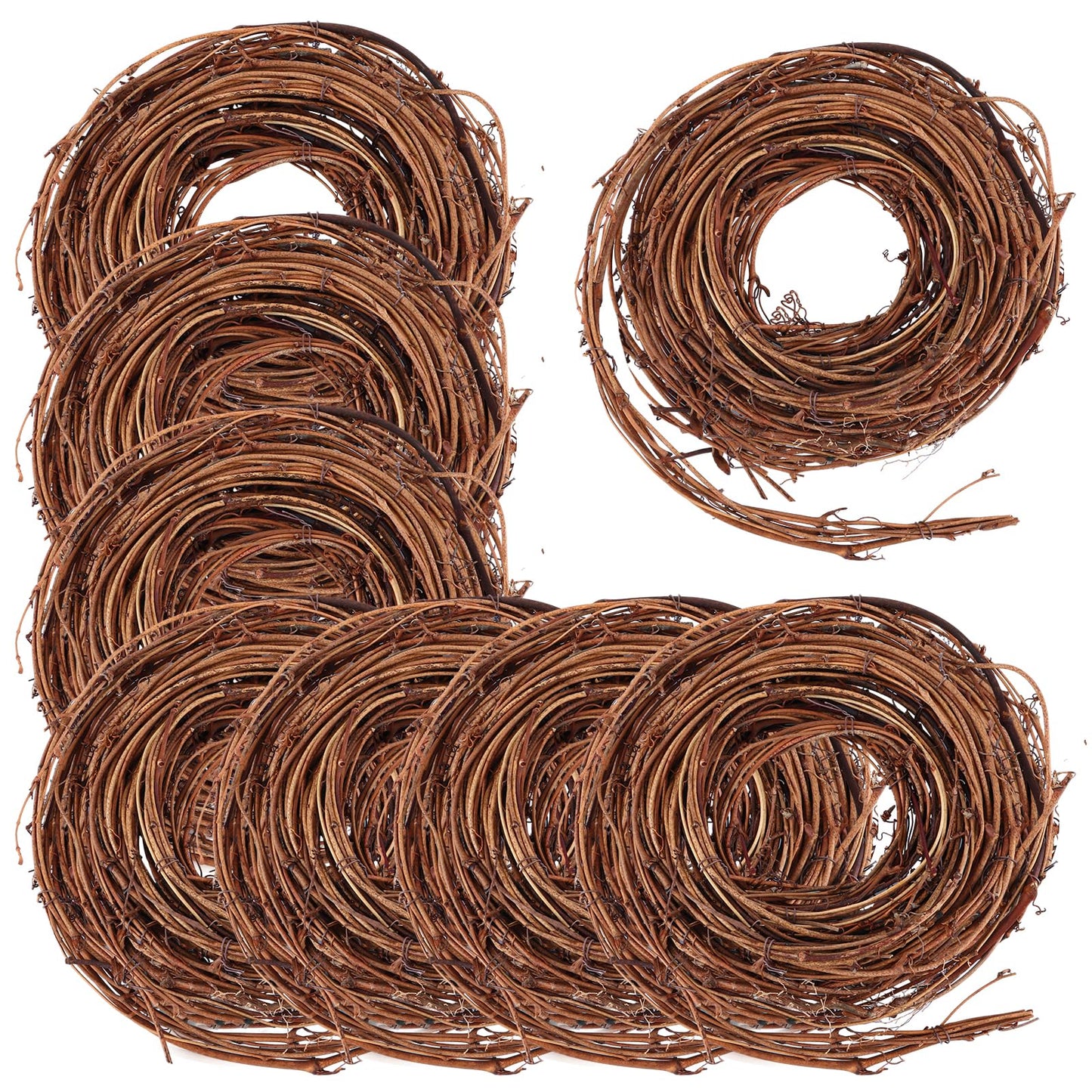 LDHHYH 9 PCS 15 Feet Grapevine Garland, Natural Grapevine Wreath for Crafts, Twig Wreath Twig Garland, Grape Vine Wreaths for Crafts Wedding House Holiday Door Wall Decor