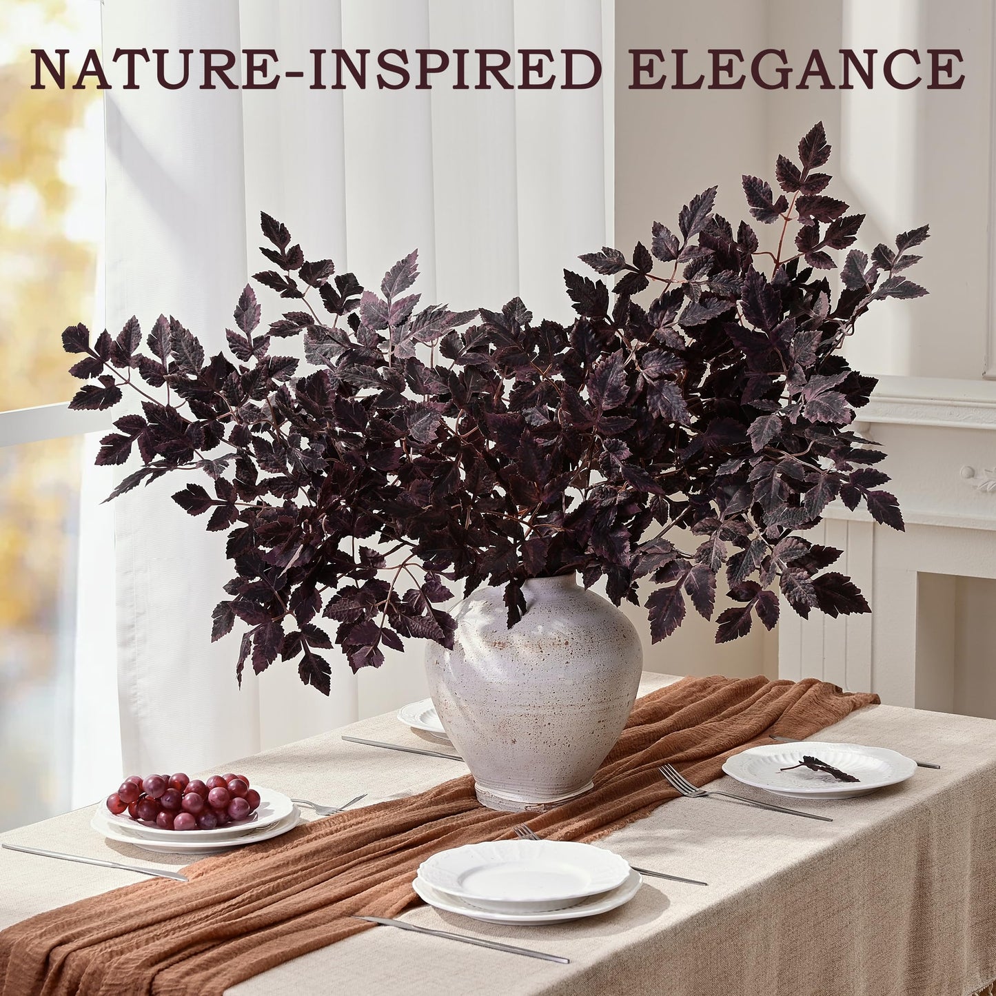 Waipfaru Fall Stems for Vases, 3 Pcs 36" Artificial Cimicifuga Stems