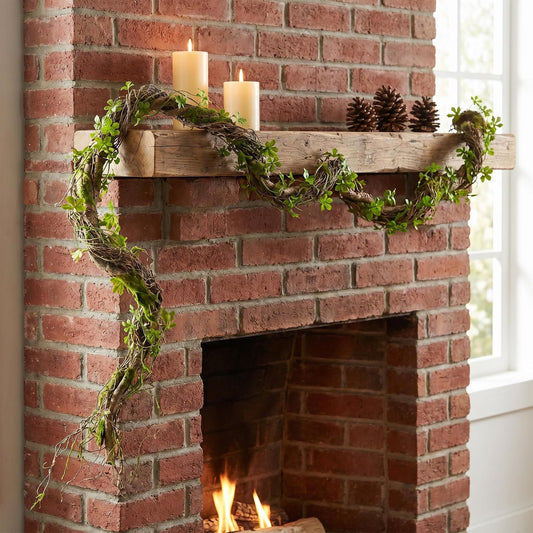 68.9inch Flexible Greenery Moss Reptiles Vines Mantle Hanging Spooky Decor