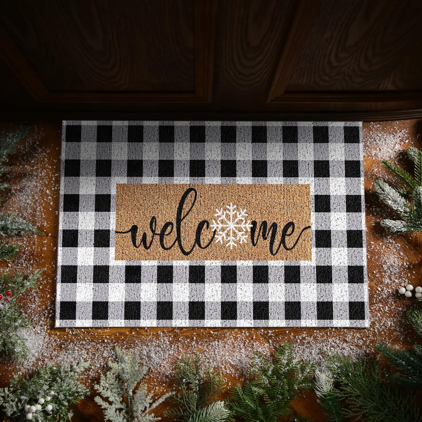 Teenyyou Day of The Dead Doormat Sugar Skull Marigolds Dia de Los Muertos Mat Skull Welcome Imitation Coir Doormat Mexican Front Door Mat with Anti-Slip Back for Halloween Door Entrance, 24 x 16 Inch