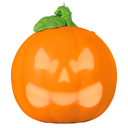 Hallmark Keepsake Halloween Ornament, Spirited Pumpkin With Light and Sound, Halloween Gifts