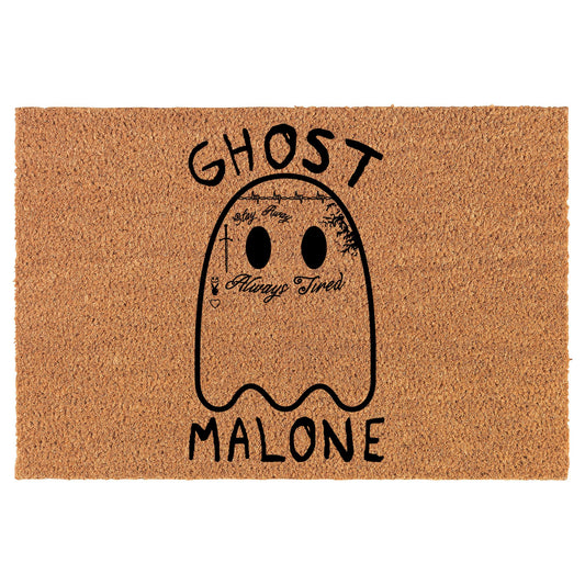 Coir Doormat Front Door Mat New Home Closing Housewarming Gift Ghost Malone Funny Halloween (30" x 18" Standard)